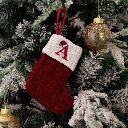 Roter Hut, Buchstabe, Weihnachtssocken, Navidad, Natal, Weihnachtsbaum, Strumpf, Ornament, Geschenk, Stricken, Schneeflocke, Weihnachtsdekoration 2024