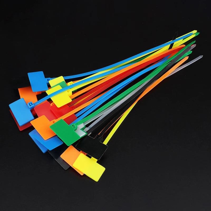 Nylon-Kabelbinder, Kunststoff-Schlaufenbinder, Marker, Etikett, Kabel, selbstsichernde Kabelbinder, Büro, Kunststoff-Schlaufenbinder, Drahtwickel, Befestigungsgurte