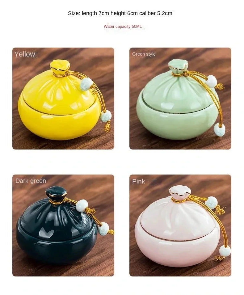 Ceramic Pet Urns Cremation Hamster Personalized Ashes Container Cat Dog Funeral Burial Coffin Relics Deceased Pet Souvenir