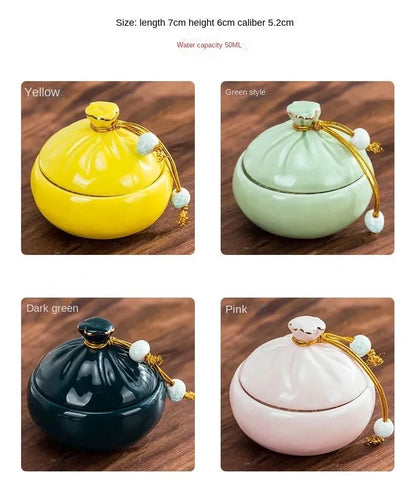 Ceramic Pet Urns Cremation Hamster Personalized Ashes Container Cat Dog Funeral Burial Coffin Relics Deceased Pet Souvenir