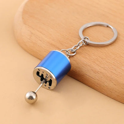 Mini Zink-legierung Auto Teile Schlüsselanhänger Simulierte Geschwindigkeit Getriebe Absorber Motor Kolben Anhänger Auto Schlüssel Halter Schlüsselring Nette Männer Geschenk