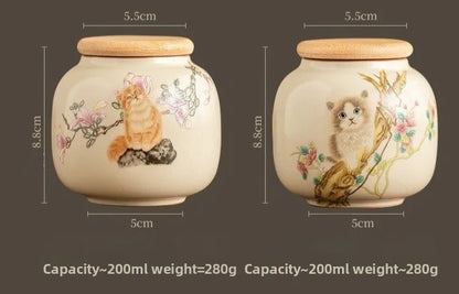 Ceramic pet urn, rabbit and cat urn, dog and cat accessories, "I Remember and Funeral" ash box, pet puppy enchantment boxes, cat accessories