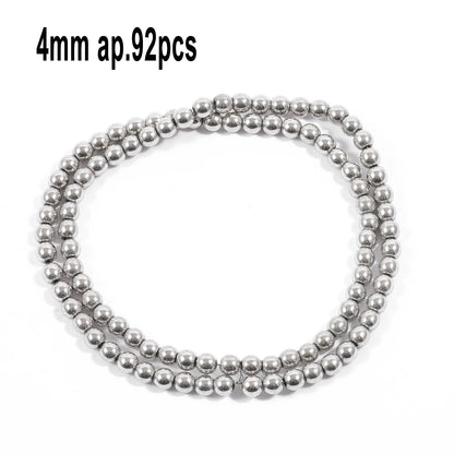 Großhandel AAA Rhodium Hämatit Perlen Charms Herz Stern Rohr Facettierte Runde Unregelmäßige Geometrische Form Perlen Für Schmuck Machen