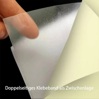 12 Stück transparente doppelseitige Klebebandbögen zum Basteln, Heimdekorationsband, A4-Format, superstarke Klebebandbögen