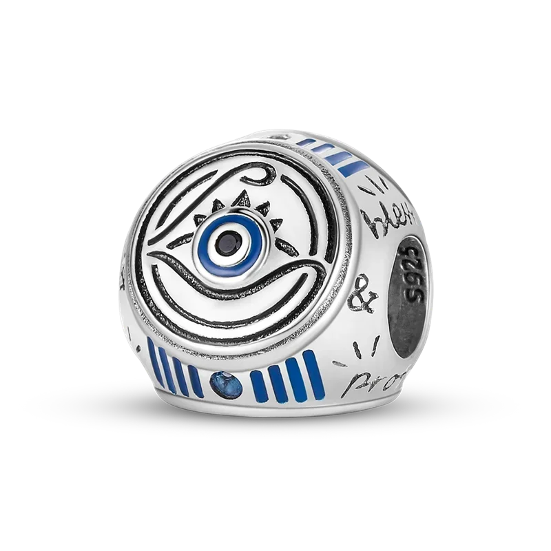 Heißer Verkauf 925 Silber Farbe Evil Eye Charm Dämon Auge Perle Für Original Armband & Armreif DIY Machen Mode Schmuck geschenk