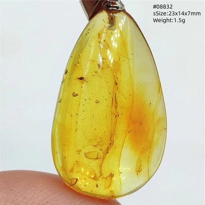 Natürlicher Bernstein-Anhänger Blumenförmiger Gelber Baltischer Bernstein Damen Herren Schmuck Reiki-Stein Burma AAAAAAA