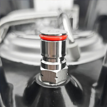 KegLand-Dichtung für Kugelverriegelungsverbinder, 10 Stück farbcodierte Silikon-Pfosten-O-Ringe (5 x rotes Gas + 5 x gelbe Flüssigkeit) Bier