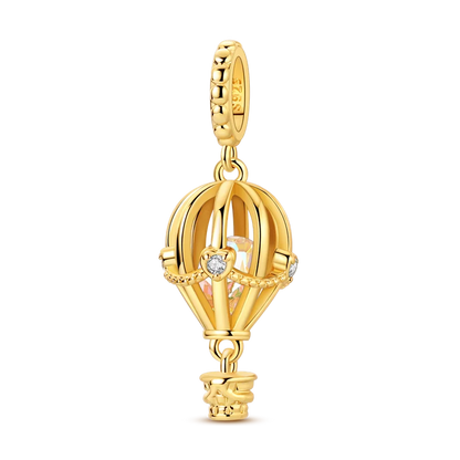Golden Series Charms aus 925er-Sterlingsilber, zu öffnender Wal-Schmetterlings-Sonnen-Anhänger, CZ-Zirkon, passend für Original-Armbänder, DIY-Schmuck