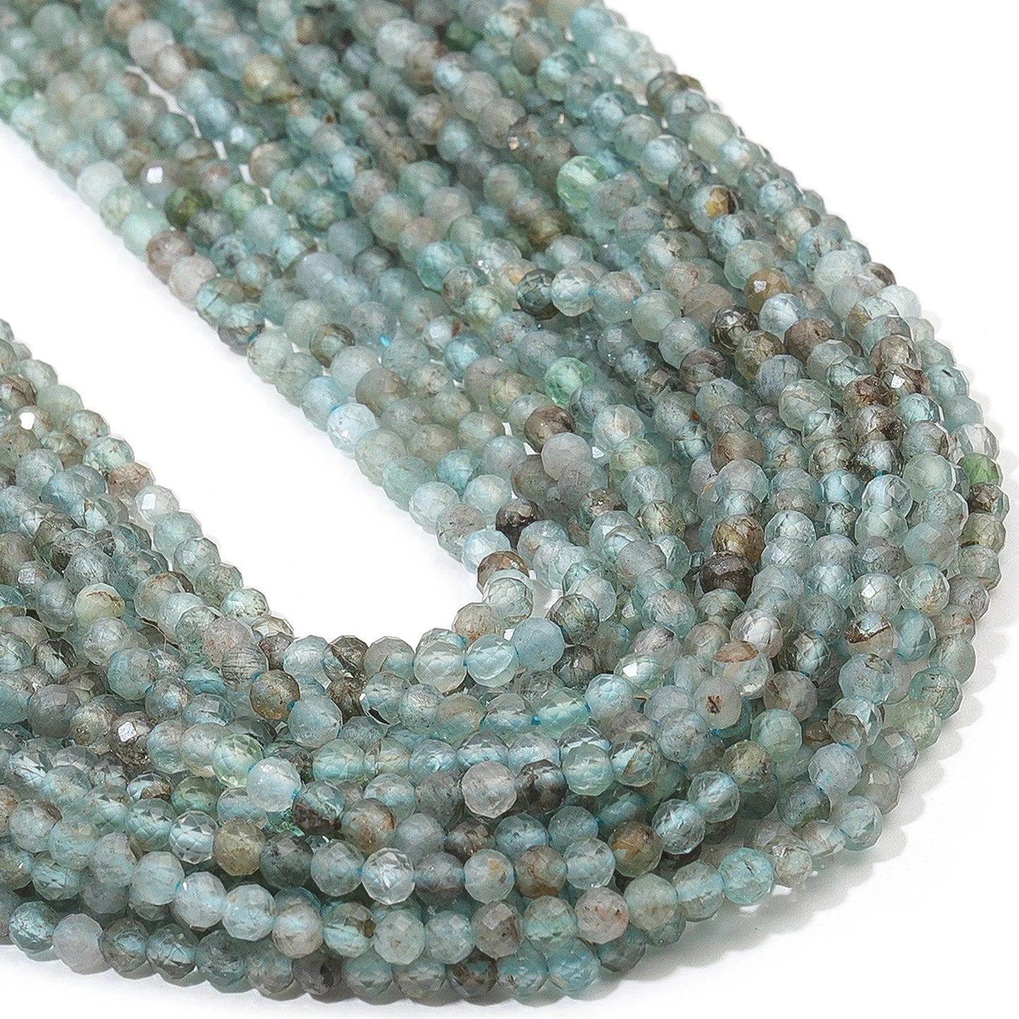 2 3 4 mm facettierte kleine Perlen, natürlicher Aquamarin, Lapislazuli, Turmalin, Amethyst-Steinperlen für Schmuckherstellung, Diy-Zubehör