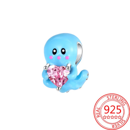 Sommer-Charm-Anhänger aus 925er-Sterlingsilber, Sea World Kingdom, Perlen für Charms, Original-Armband für Damen, Schmuckherstellung