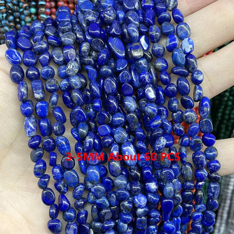 Natürliche Lapislazuli Runde Rohr Facettierte Lose Spacer Stein Perlen Für Schmuck Machen DIY Handgemachte Armbänder Halskette Zubehör