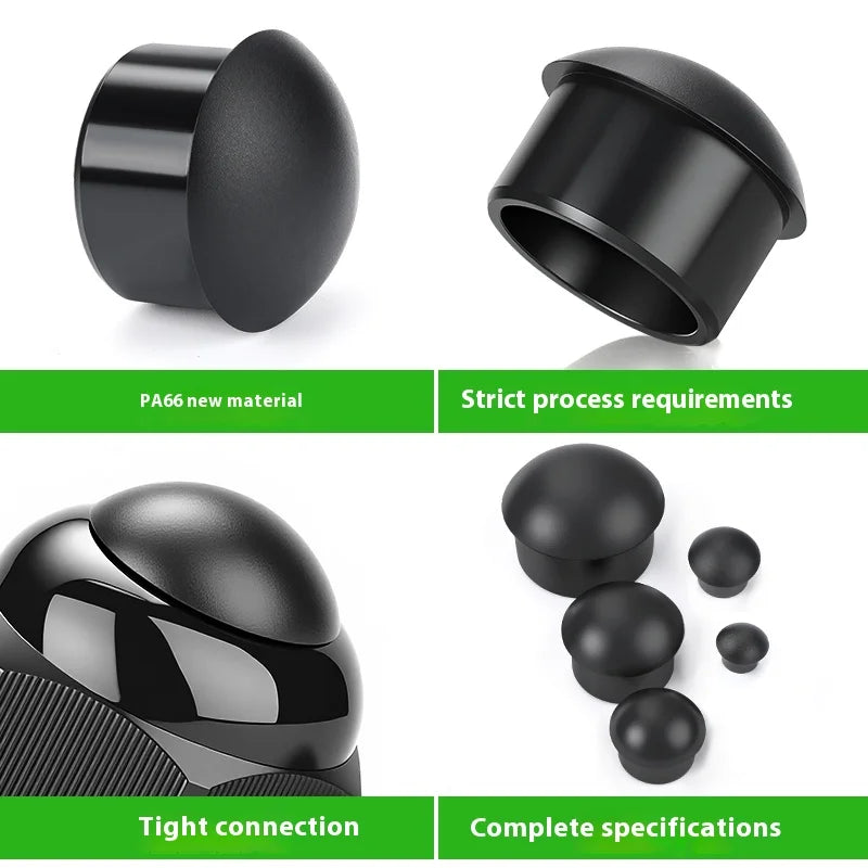 Halbkugelförmiger Plug aus PA66-Nylon, hochwertiger, gewindelfreier Plug, Pilzkopf, staubdicht, wasserdicht