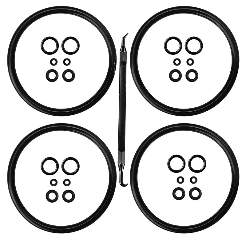 Heimbrau-Dichtungssätze, 4 Sets Corny Keg O-Ring, Ball Lock Keg Dichtungs-O-Ring, Ersatz-Kegging-Dichter mit Entfernungswerkzeug