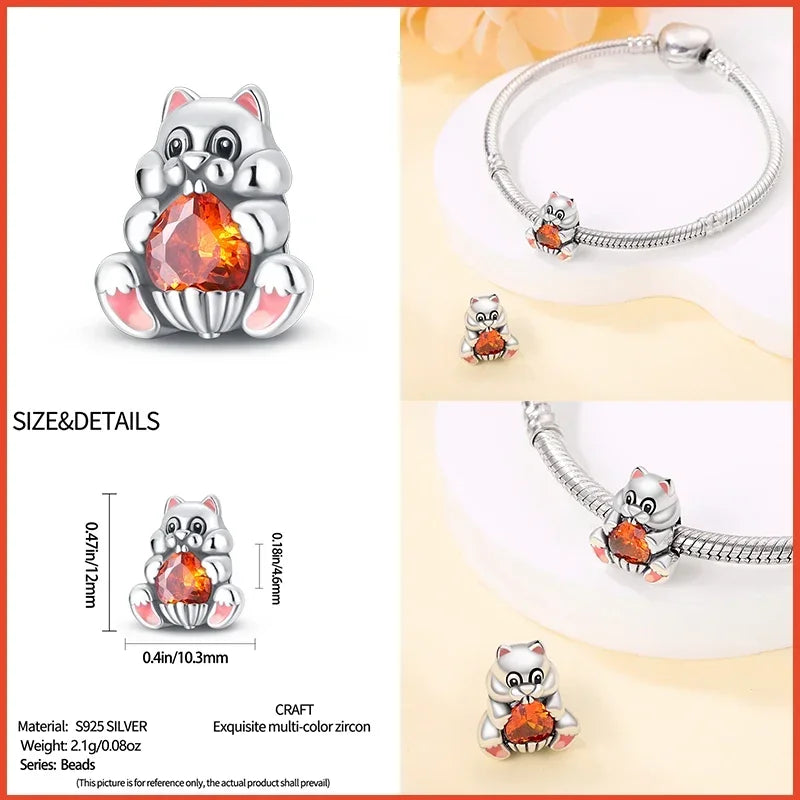 Charms-Perlen aus 925er-Sterlingsilber, modisches Biene- und Honigglas, Sonnenblume, Herbstserie, passend für Original-Armbänder, DIY-Schmuckherstellung