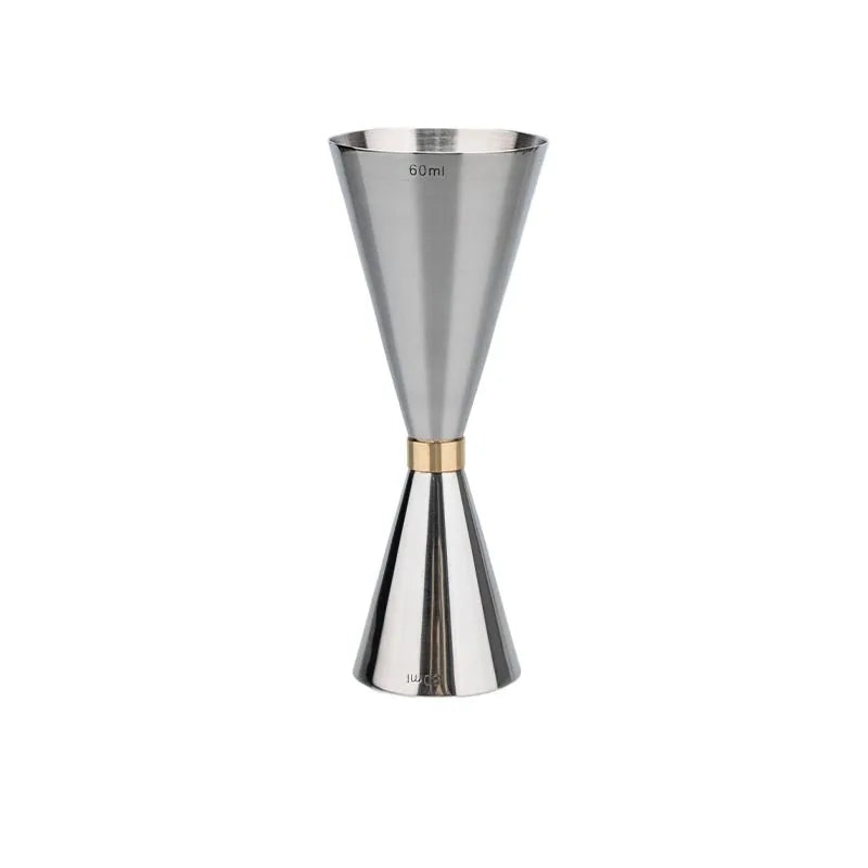 Edelstahl-Cocktail-Jigger, 30/60 ml, doppelseitiger Messbecher, Barkeeper, Werkzeug, Bar-Zubehör, Gold, Silber, Kupfer, 20/40 ml Becher