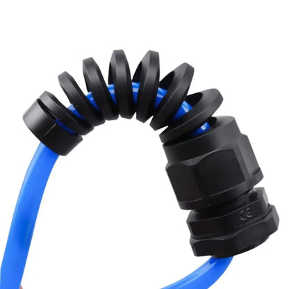 2 Stück schwarz wasserdichte Kabel verschraubung Anti-Biegung pg7 Kunststoff verbindung m12 m16 m20 Nylon torsion sichere Verbindung pg9 Kabel befestigungs verschraubungen