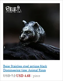 BEIER 2017 Einzigartige Schmuck Edelstahl Biker Adler Ring Mann Hohe Qualität USA Freien Tier Jewerly BR8-299