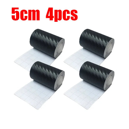 1-4 stücke Carbon Faser Automotive Klebeband Rolle Matte Schwarz Schutz Auto Film Selbst-Klebe Film Vinyl auto Film Zubehör