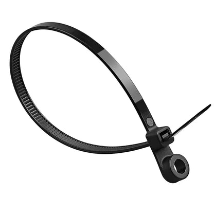 100/1000 Stück Kabelbinder mit Schraubenloch, wiederverwendbar, feste Nylon-Kabelbinder, selbstsichernde Kabelbinder, Riemen, Befestigungsschlaufe, Büro-Organizer
