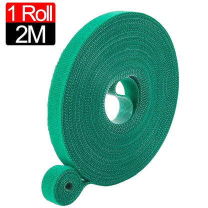 20/2 m Nylon-Pflanzenbinder, Pflanzenverband, Hakenschlaufe, verstellbare Pflanzenunterstützung, wiederverwendbares Verschlussband für Hausgarten-Zubehör
