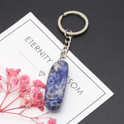 Natürliche rohe Erz Schlüssel anhänger Edelstein Reiki Heilung Quarz Achat Citrin unregelmäßige Stein Anhänger Charms diy Schmuck machen Zubehör