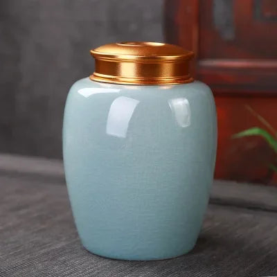 Funeral Cremation Coffin Burial Ashes Reliquary Ceramic Pet Urn Small Animal Ashes Container Dog Remembrance of Deceased Pets