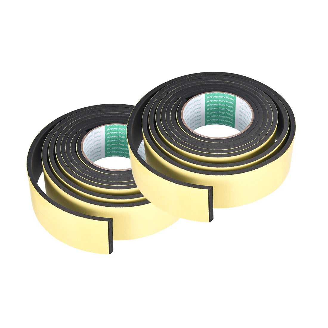 Uxcell 2 Stück Dichtungs-Schaumstoffband, 5–50 mm breit, 1/2/3/5 mm dick, 3/4/5 m lang, selbstklebende Wetterschutzleiste für Fenster- und Türisolierung