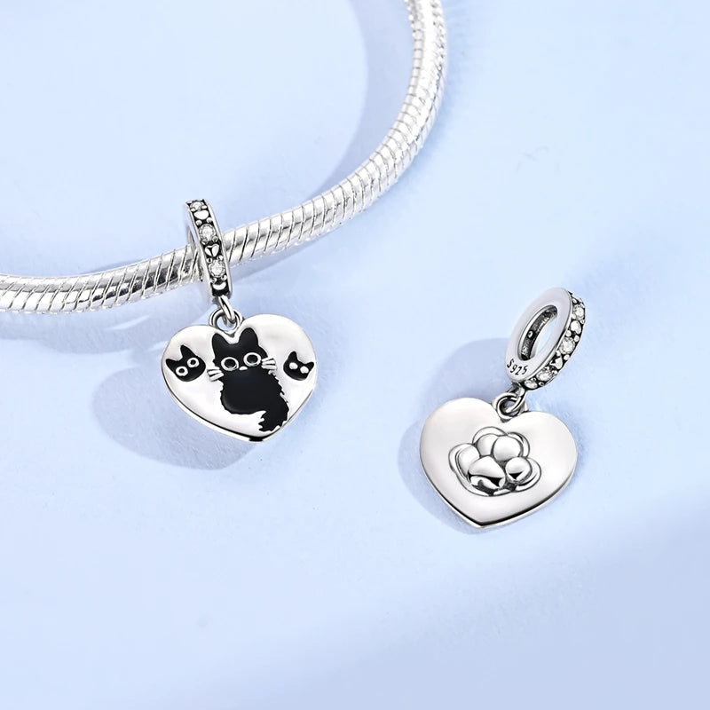 925 Silber Charms Perlen Goldenes Kreuz Krone Wal Kuckuck Uhr Anhänger Fit Original Armband Halskette Frauen Schmuck DIY Geschenke