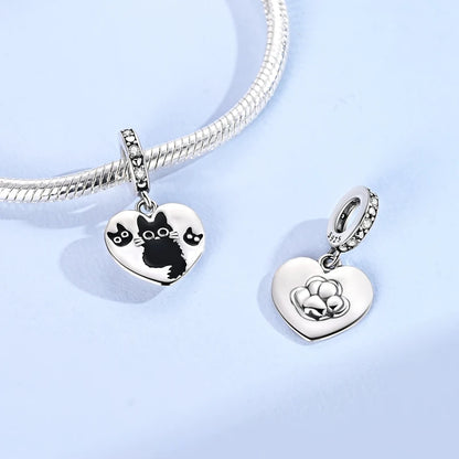 925 Silber Charms Perlen Goldenes Kreuz Krone Wal Kuckuck Uhr Anhänger Fit Original Armband Halskette Frauen Schmuck DIY Geschenke