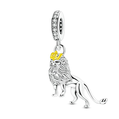925 Sterling Silber Tier-Serie Charms Perlen Schaf Elefant Tiger Eule Anhänger Passend für Original-Armband DIY Frauen Geschenk