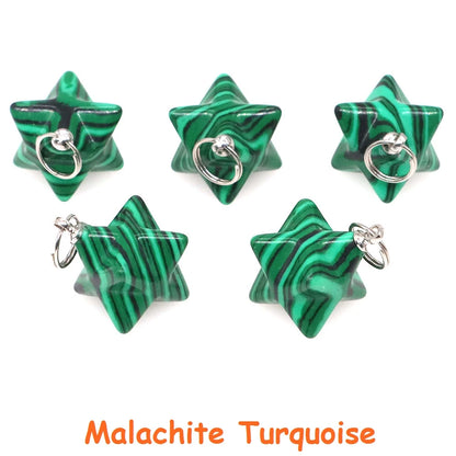 Naturstein Merkaba Stern Reiki Heilkristalle für DIY Energie Edelstein Modeschmuck Zubehör Party Home Dekoration Geschenk