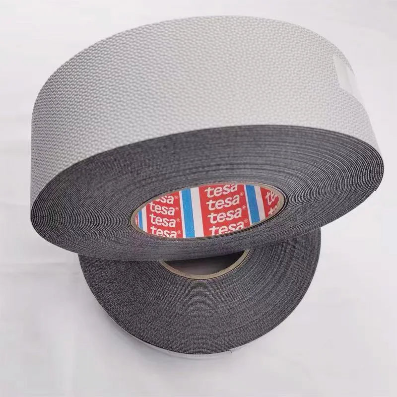 50 mm x 25 m Tesa 4863 Verschleißfestes, rutschfestes Klebeband, doppelseitiges Klebeband, silikonbeschichtetes Rollwickelband mit geprägter Oberfläche