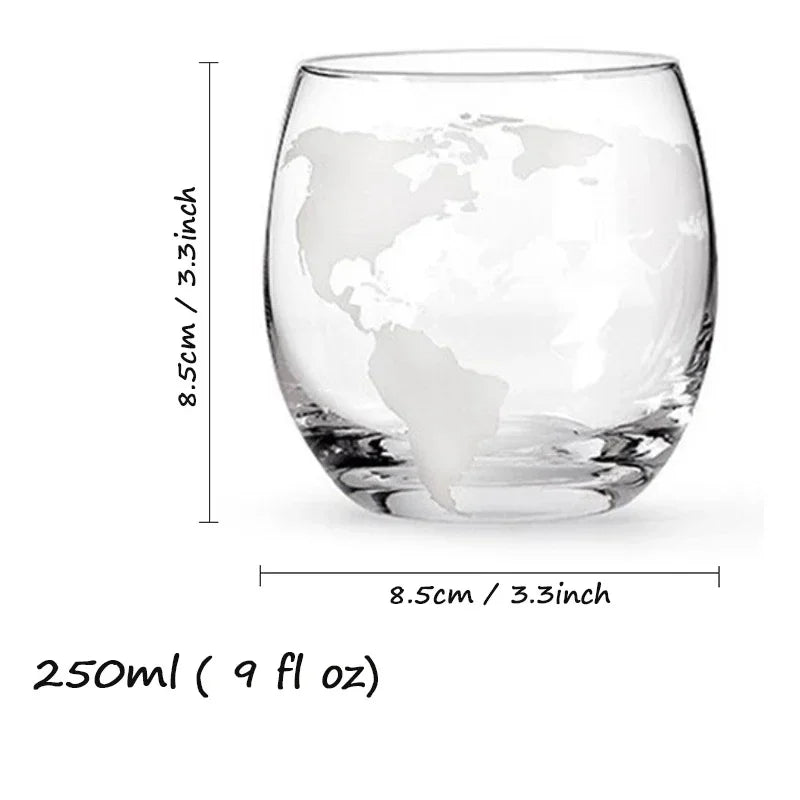 Globusförmiger Whisky-Dekanter aus Borosilikatglas mit Holzsockel, einzigartige Weinbelüfter-Flasche, Geschenk für die Dekoration zu Hause, in der Bar