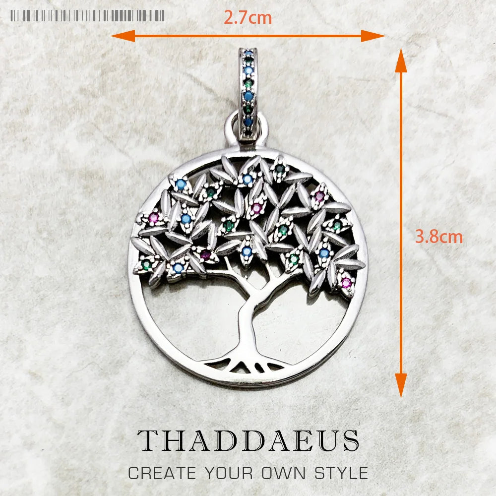 Amulett Magische Glück Symbol Baum Blume Karma Whell Sonne Vogel Schmetterling Anhänger Schmuck 925 Sterling Silber Geschenk Für Frauen Männer