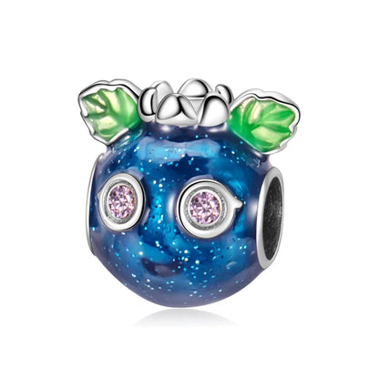 Blaue Serie aus 925er-Sterlingsilber, Eule, Schmetterling, Piratenschiff, Auto, Käfer, Clogs, Charm, passend für DIY-Armbänder, Halsketten, lustige passende Geschenke