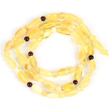 Natürliche Stein Bernstein Runde Unregelmäßige Chip Rohr Rondelle Platz Lose Perlen Für Schmuck Machen DIY Armband Zubehör 15"