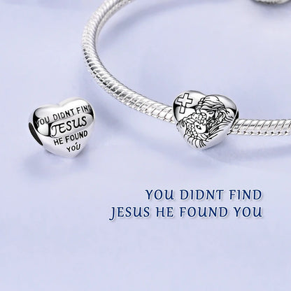 Charm Heiße Verkäufe 925 Silber Original Jesus Kreuz Charms Perlen Fit Anhänger Charm Armband Baumeln für Frauen DIY Edlen Schmuck Machen