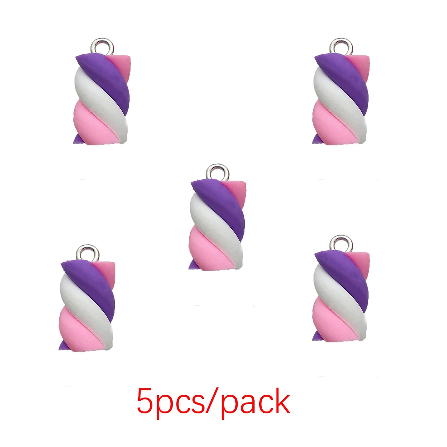 5/10 stücke Bunte Simulation Marshmallow Charms Harz Candy Anhänger für DIY Armbänder Halsketten Ohrringe Schmuck Machen Accessori