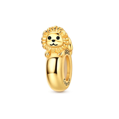 Original-Charm-Perlen aus 925er-Sterlingsilber, goldener Leopard, Glühwürmchen, Schmetterling, Heißluftballon-Perlen, passend für DIY-Armbänder, edler Schmuck