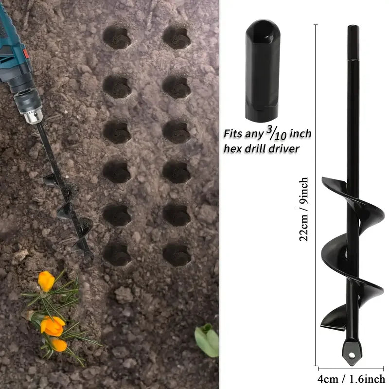 Garten Schnecke Spirale Bohrer Gartenarbeit Blume Pflanzer Erde Bohrer Pflanzung Loch Digger Werkzeug Lose Boden Bohrer Zubehör