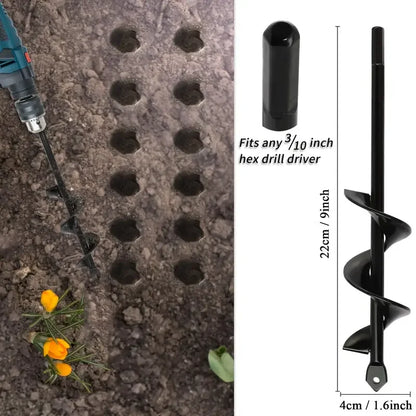 Garten Schnecke Spirale Bohrer Gartenarbeit Blume Pflanzer Erde Bohrer Pflanzung Loch Digger Werkzeug Lose Boden Bohrer Zubehör