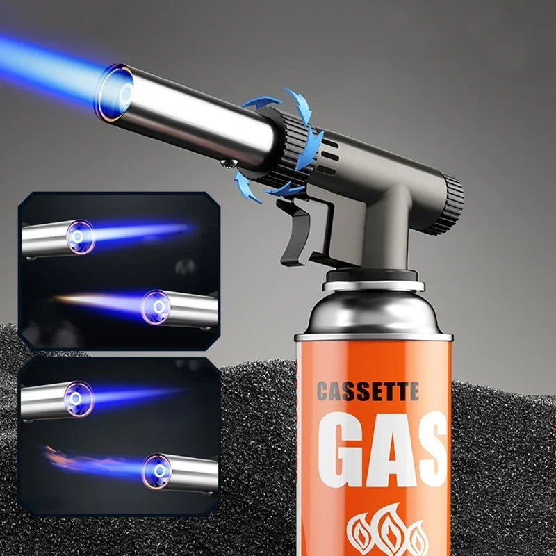 Metall Gas Brenner Fackel Flamme Pistole Butan Brenner Outdoor Camping BBQ Flammenwerfer Schweißen Ausrüstung Küche Leichter Feuer Starter