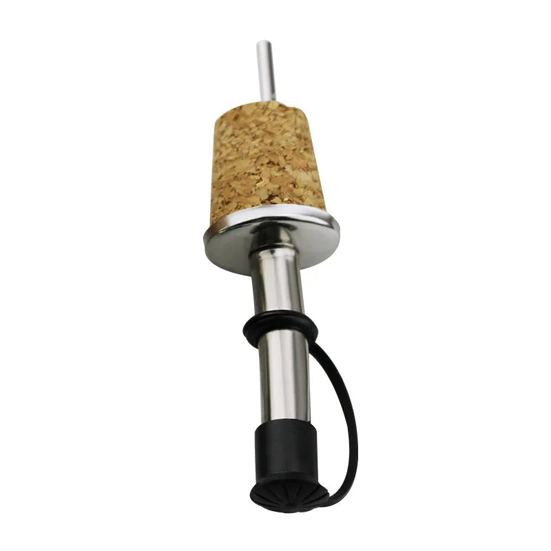 1PCS Rotwein Kork Ausgießer Edelstahl Rotwein Ausgießen Auslauf Flasche Stopper für Olivenöl und Spirituosen Spender bier Wasserhahn