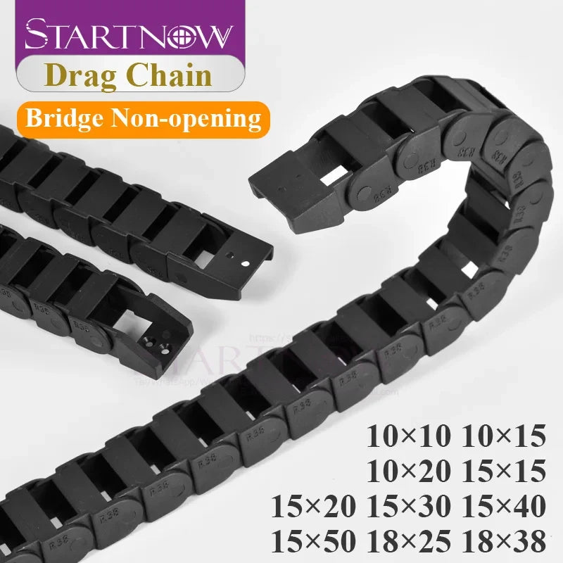 Startnow Bridge Schleppkette, Kunststoffkabel, Übertragungsketten, Schleppleine mit Endanschlüssen für Lasermaschinenteile, Drahtträger