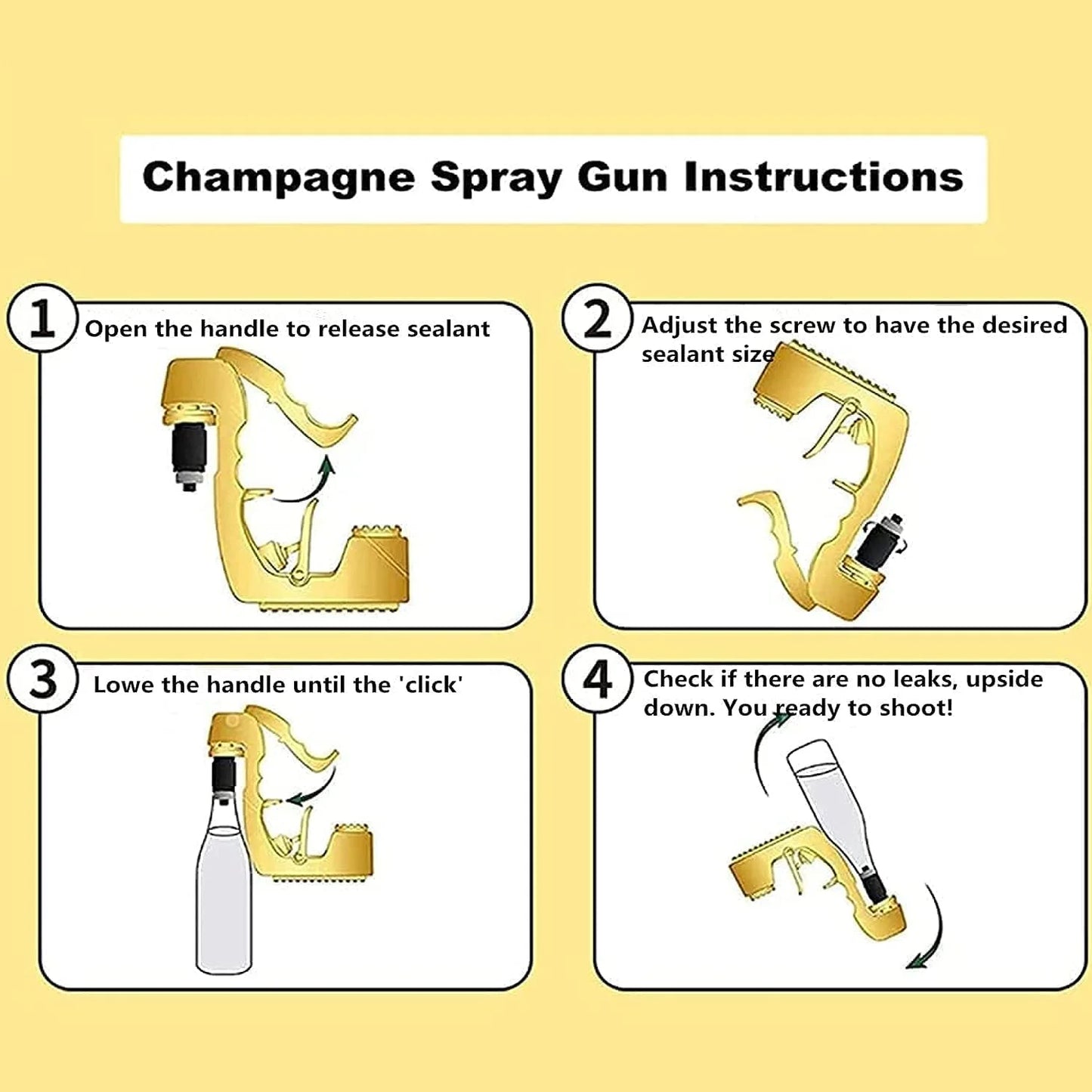Champagner Gun Bier Gun Shooter Wein Stopper Alkohol Gun Shooter Flasche Bier Spray Gun für Bachelor Party Hochzeit Festival Bar