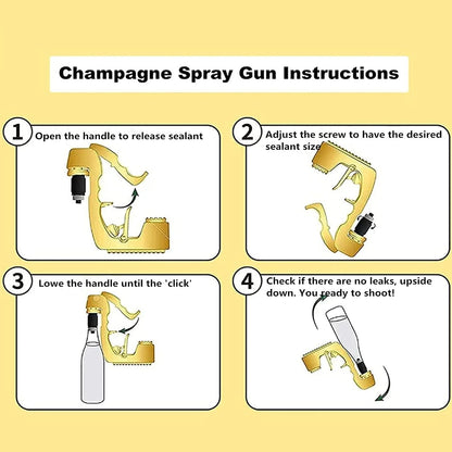 Champagner Gun Bier Gun Shooter Wein Stopper Alkohol Gun Shooter Flasche Bier Spray Gun für Bachelor Party Hochzeit Festival Bar