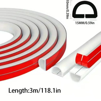 1 Rolle 300 cm Kabelmanagement-Hülle - Selbstklebende PVC-Kabelabdeckung für Wand & Boden, Isolierte Kabelabdeckung