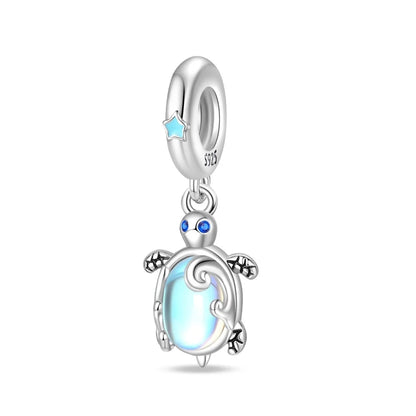 Beliebter Charm-Anhänger aus 925er-Sterlingsilber mit Delfin, sicherer Kette, Muschel und Qualle, passend für Armbänder, exquisites Strandparty-Geschenk