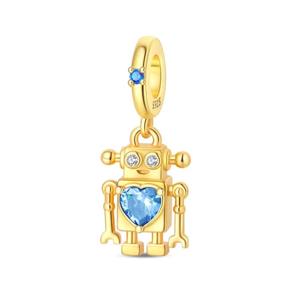 Original-Charm-Perlen aus 925er-Sterlingsilber, goldener Leopard, Glühwürmchen, Schmetterling, Heißluftballon-Perlen, passend für DIY-Armbänder, edler Schmuck