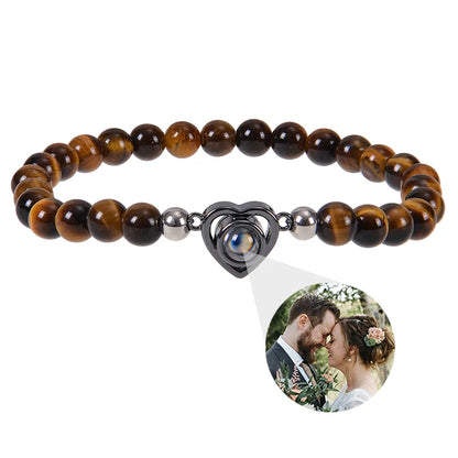Custom bracelet with picture inside, personalized projection bracelets with photos, picture bracelet, personalized memorial gifts